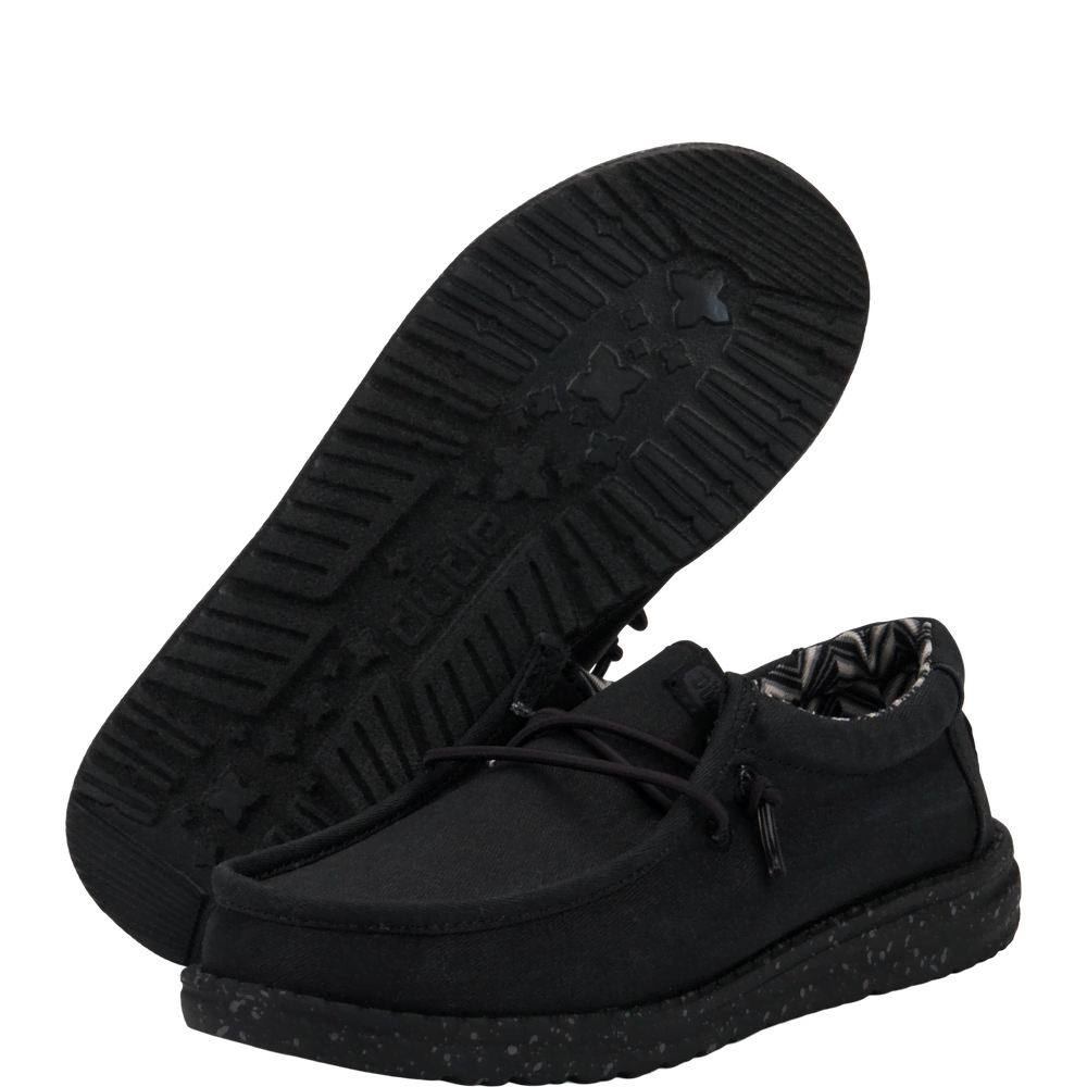 Wally Youth Stretch Canvas - Black/Black